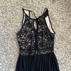 Black Night Way gown size 8 from David’s Bridal.